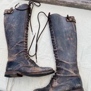 BED|STU DELLA Lace Up Leather Boots